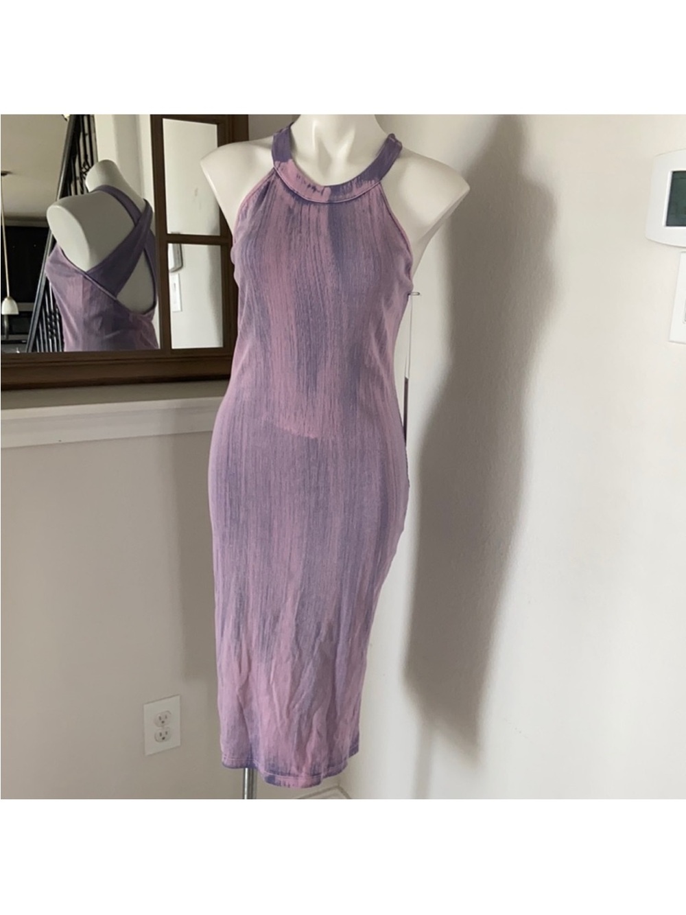 Young Fabulous & Broke Tie Dye Racerback Midi Dress Size M Lightweight NWT - Picture 10 of 10